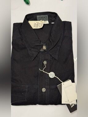 Versace Jeans Couture Men's Black Lightweight Shirt